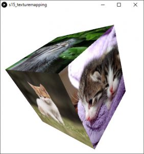 立方体CGへの画像のマッピング